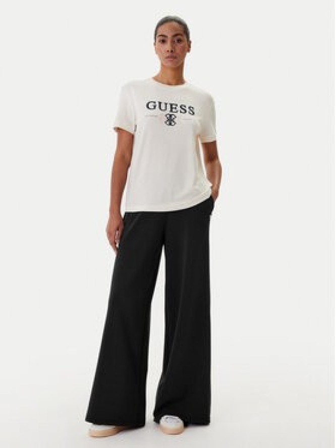 Guess T-Shirt V6RI13 KD772 Écru Regular Fit