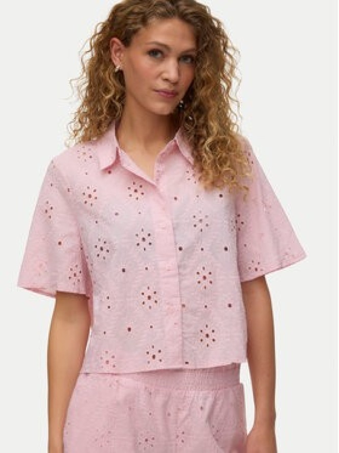 Vero Moda Koszula Eliza 10342754 Różowy jasny Regular Fit