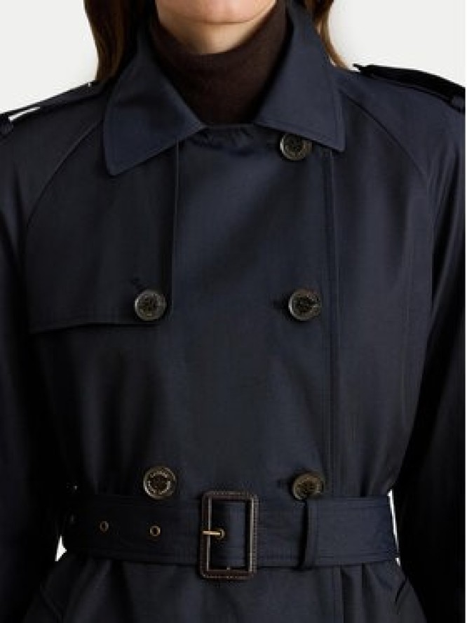 LAUREN RALPH LAUREN Trencz 297951259004 Granatowy Straight Fit