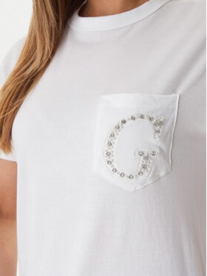 Guess T-Shirt W6GI17 K3037 Biały Regular Fit