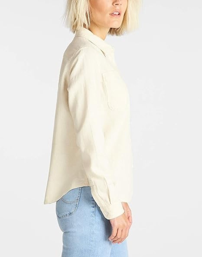 LEE DAMSKA KOSZULA MATERIAŁOWA 2 POCKET WORK SHIRT OLIVE GREEN L45UJYNX 112110591