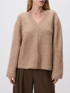 Sweter oversize - brązowy
