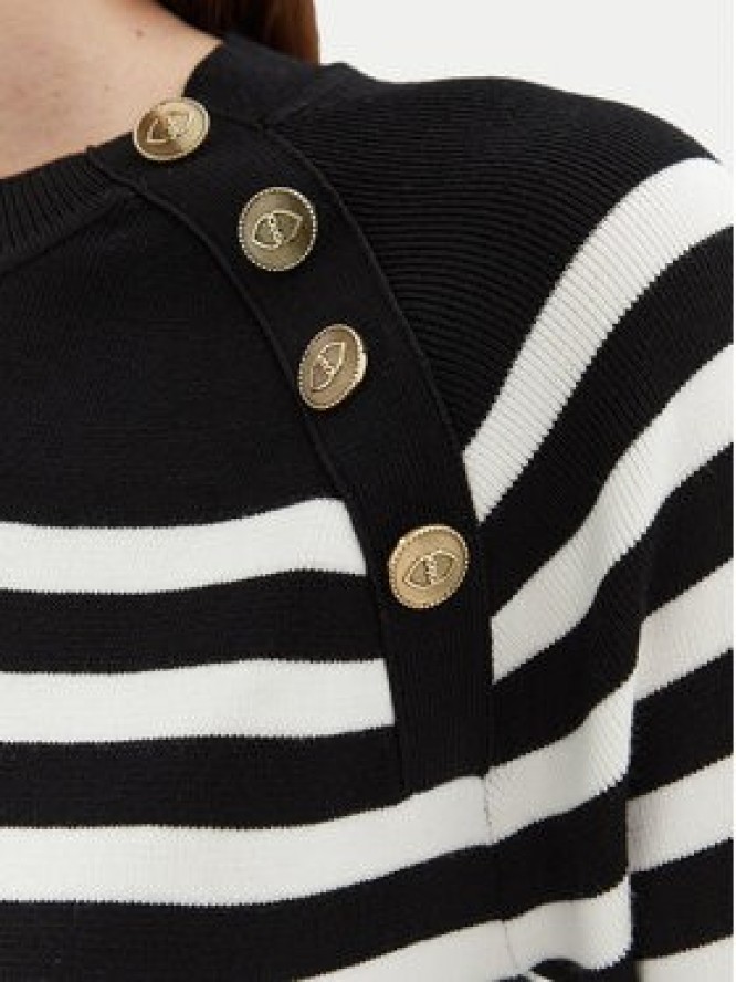 Motivi Bluzka M4286000723N Czarny Slim Fit