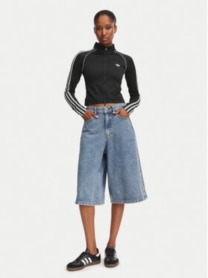 adidas Bermudy KQ6478 Niebieski Oversize