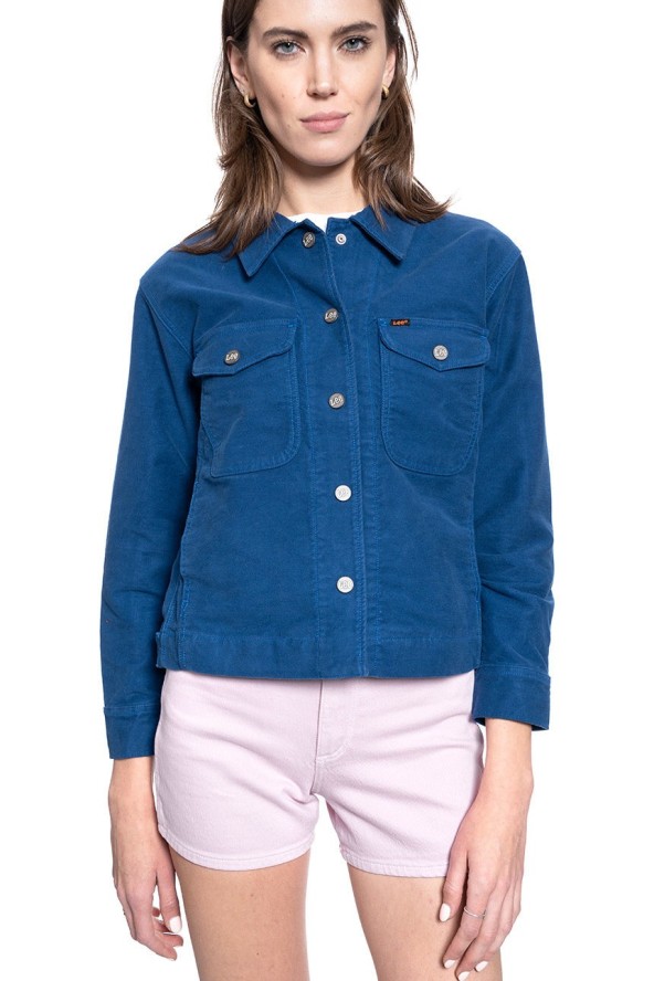 LEE MILITARY OVERSHIRT ESTATE BLUE DAMSKA KURTKA PRZEJŚCIOWA L51BQN17 112111514
