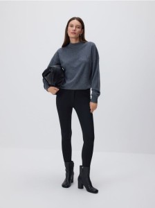 Legginsy z wiskozą - czarny