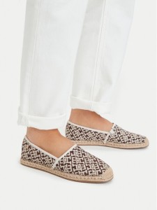 Tommy Hilfiger Espadryle Th Monogram Jacquard FW0FW09501 Brązowy