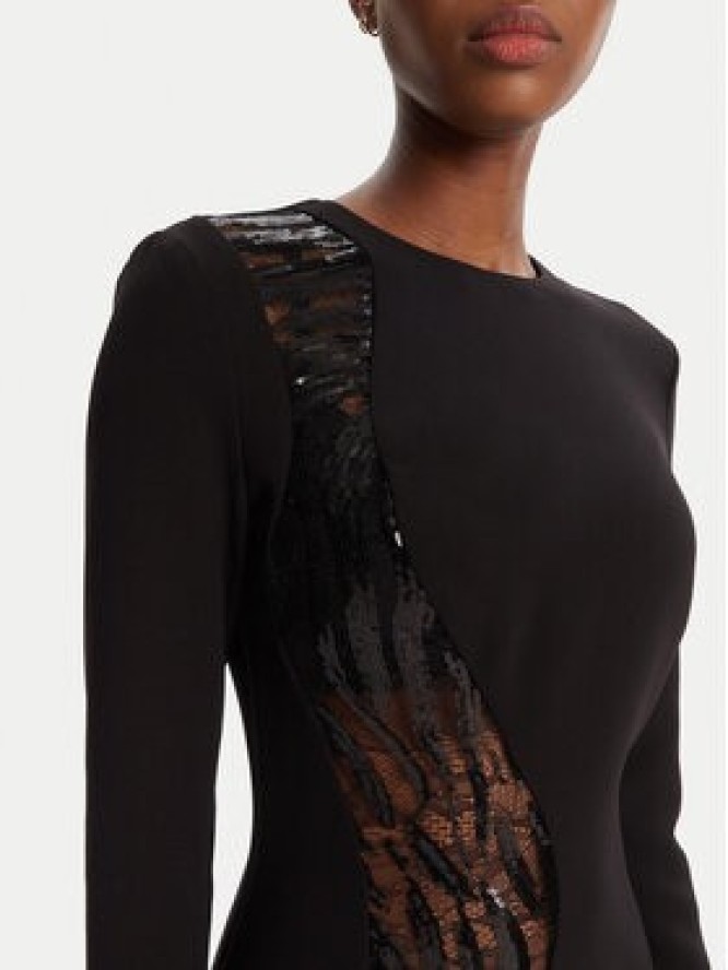 Just Cavalli Sukienka koktajlowa 79PAO918 Czarny Regular Fit