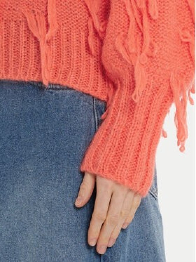 ViCOLO Sweter 33050S Pomarańczowy Regular Fit