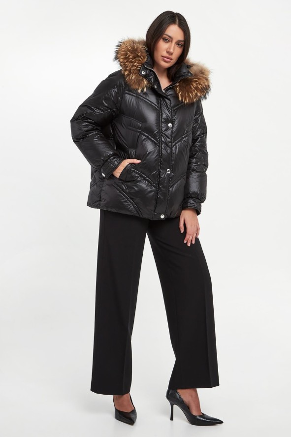 Kurtka damska z futerkiem ERMANNO FRIENZE