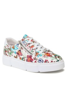 Rieker Sneakersy N59L1-90 Biały