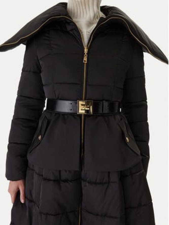 Elisabetta Franchi Kurtka zimowa PI-86Z-56E2-V790 Czarny Regular Fit