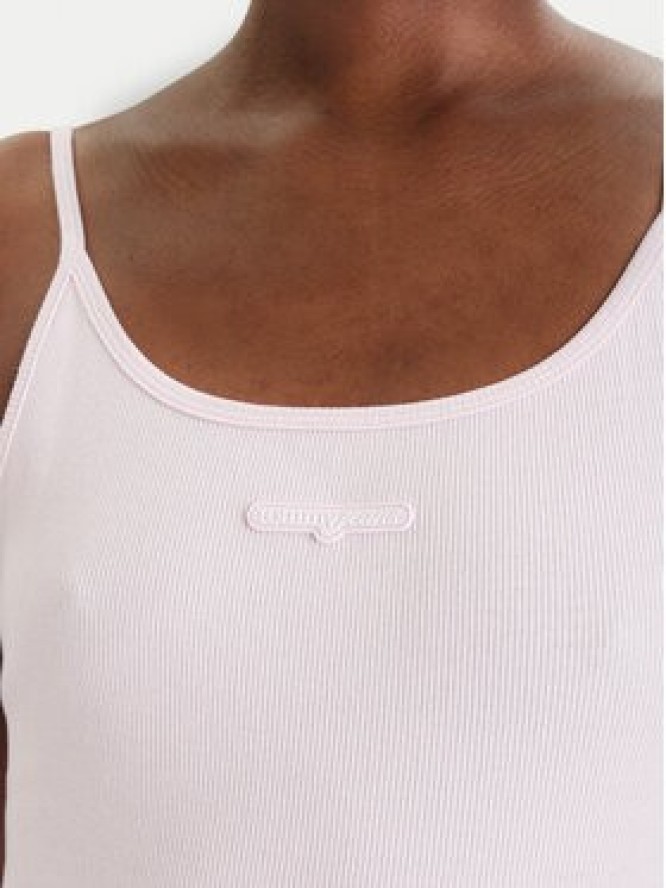 Tommy Jeans Top DW0DW22278 Różowy Slim Fit