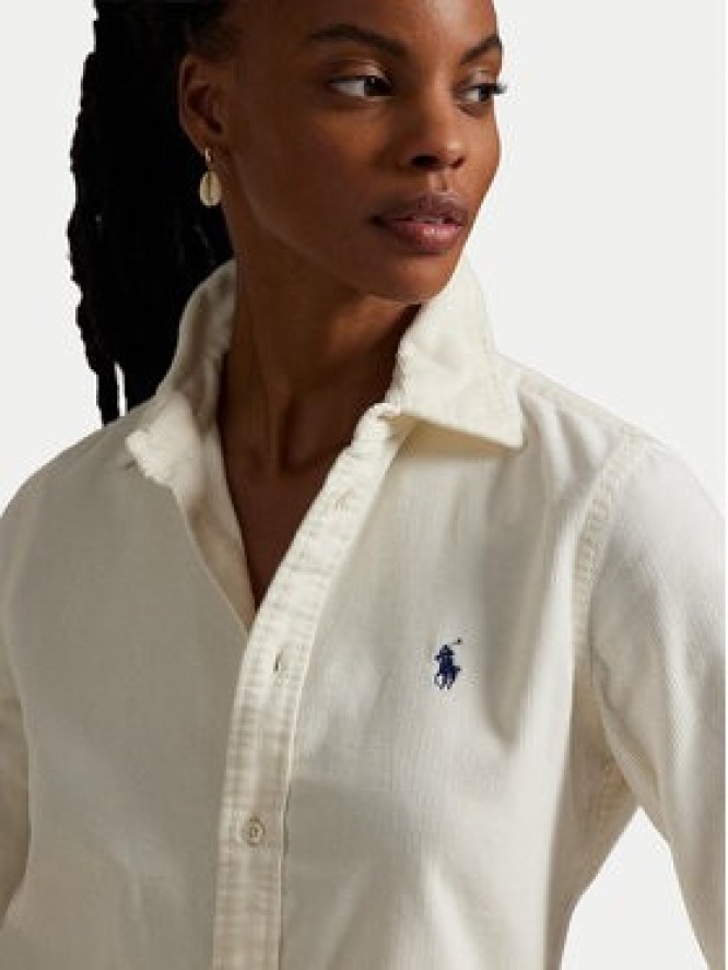Polo Ralph Lauren Koszula 211971526005 Écru Slim Fit