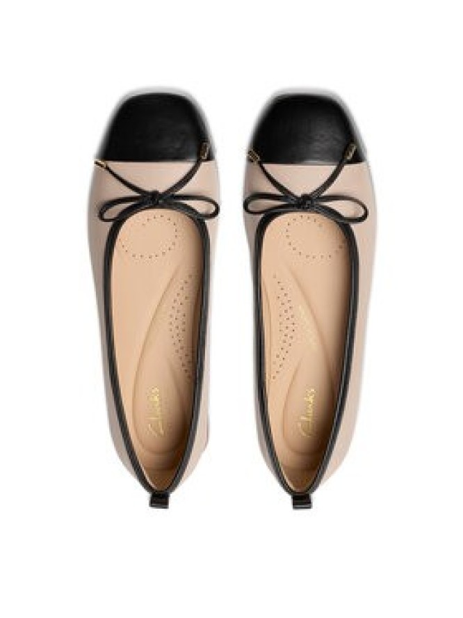 Clarks Baleriny Ubree15 Poppy 26181329 Beżowy