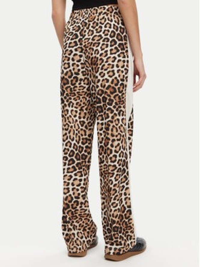 Puma Spodnie dresowe T7 Leo Luxe 632343 Brązowy Straight Fit