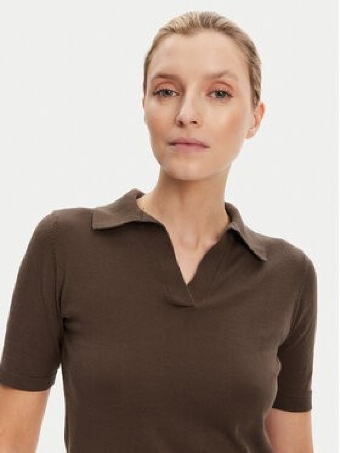 Weekend Max Mara Polo Roncolo 2525366071 Brązowy Regular Fit