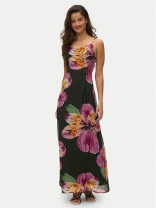 Vero Moda Sukienka letnia Ismene 10351431 Czarny Regular Fit