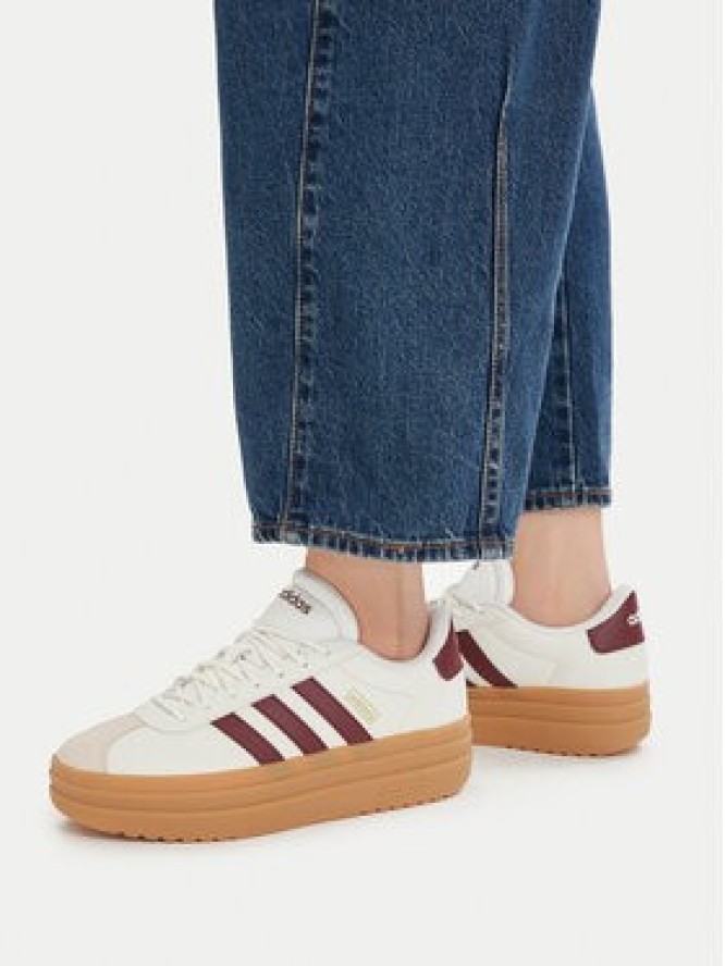 adidas Sneakersy Vl Court Bold Shoes JQ5642 Beżowy jasny