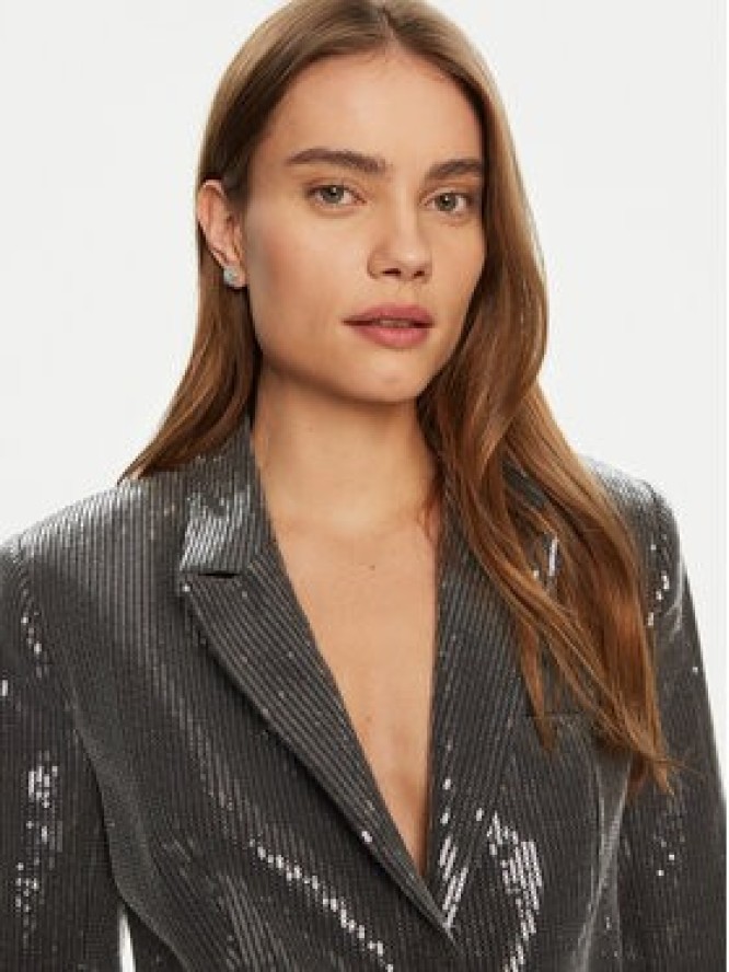 Guess Marynarka W5RN48 WGX40 Srebrny Regular Fit