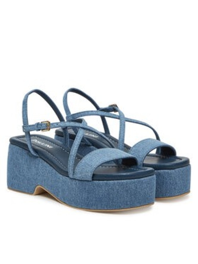 Pollini Sandały SA16318I0MTQ0707 Niebieski