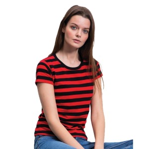 T-shirt Damski W Paski