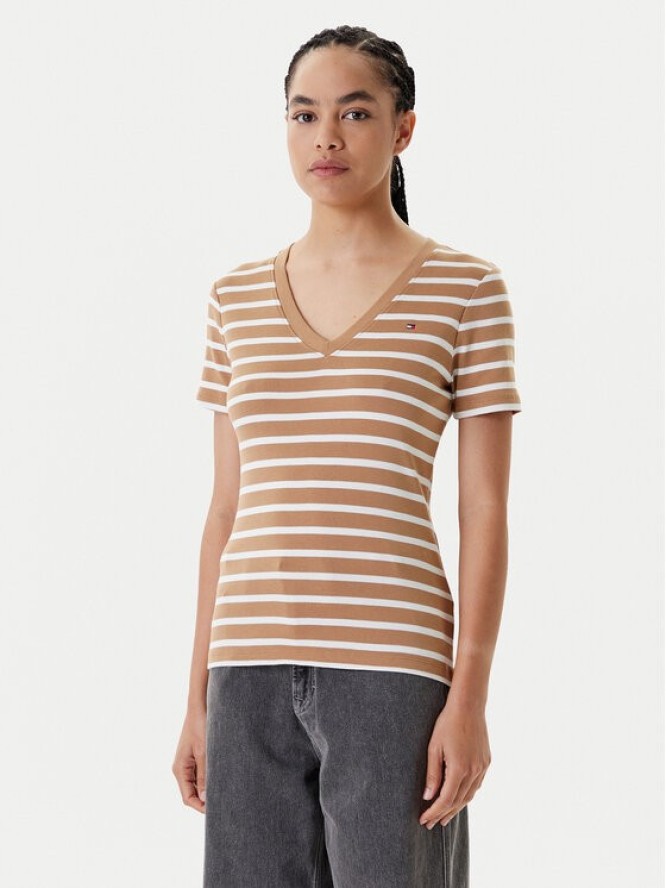 Tommy Hilfiger T-Shirt New Cody WW0WW40584 Brązowy Slim Fit