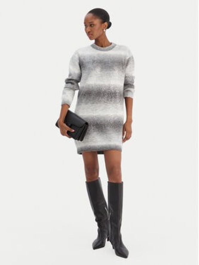 Liu Jo Sukienka dzianinowa MF5488 MA14R Szary Regular Fit