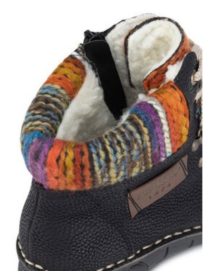 Rieker Trzewiki 73343-00 Czarny