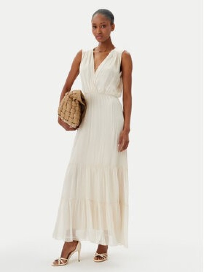 Haveone Sukienka letnia AFF-N005 Écru Loose Fit