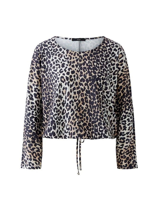 Oui Bluzka w kolorze czarno-karmelowym rozmiar: 38