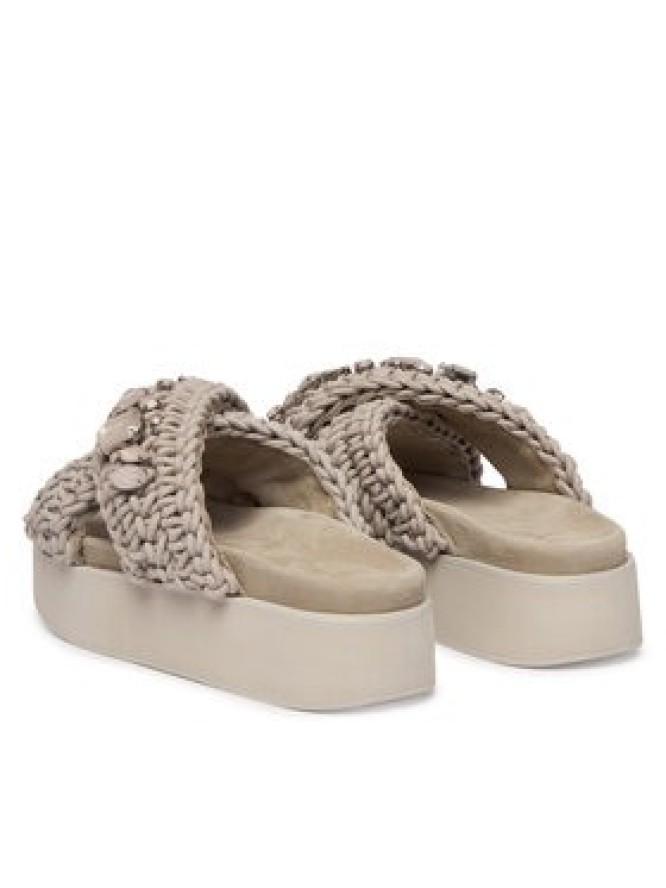 Inuikii Klapki Woven Stones Platform 1004.005.0043 Szary jasny