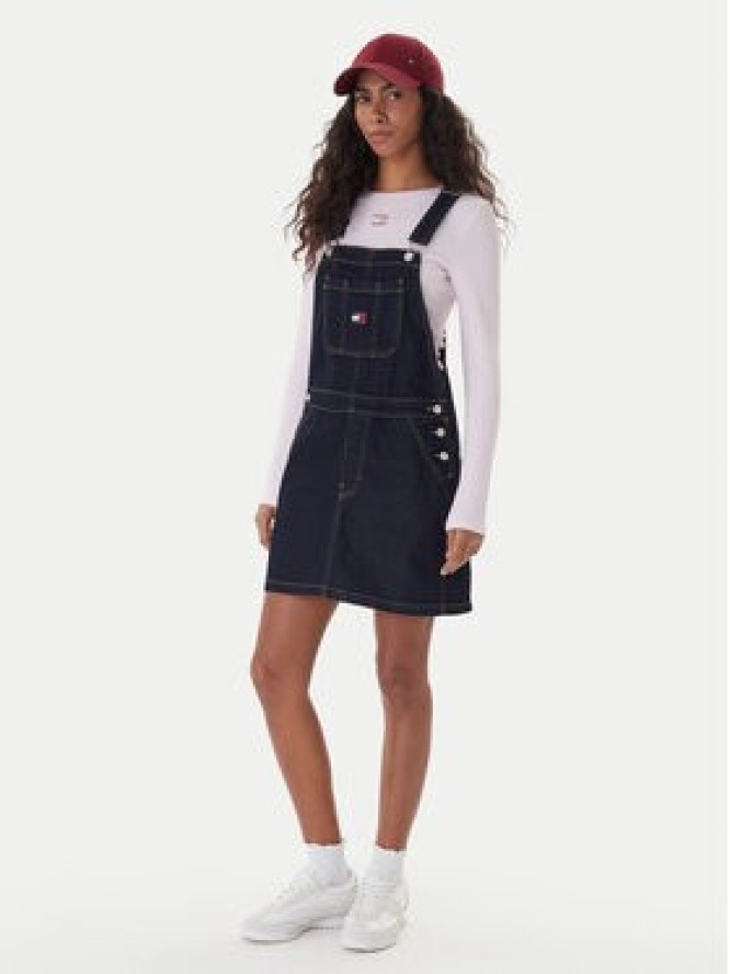 Tommy Jeans Sukienka jeansowa DW0DW22555 Granatowy Regular Fit