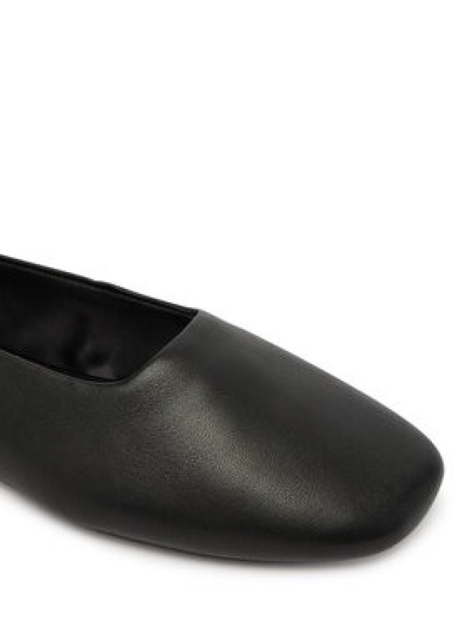 Calvin Klein Baleriny Round Ballerina Lth HW0HW02943 Czarny
