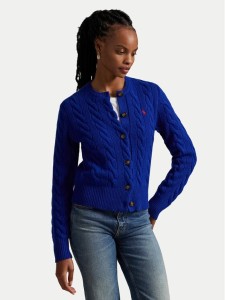 Polo Ralph Lauren Kardigan 211972104010 Niebieski Slim Fit