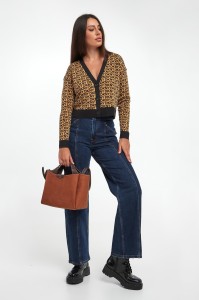 Kardigan damski logowany DKNY