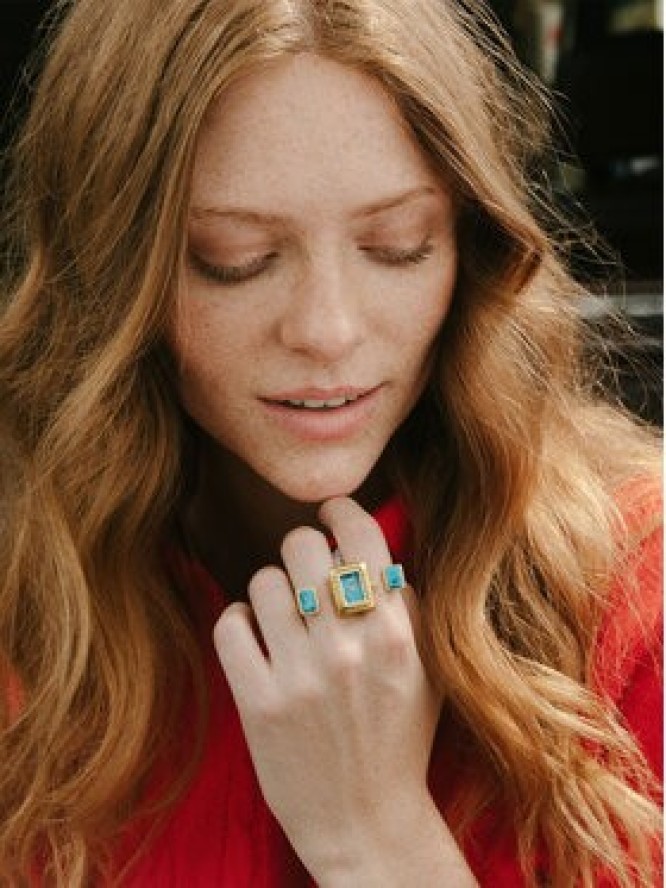 Fossil Zegarek ES5432 Złoty