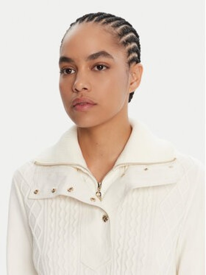 Liu Jo Sport Sweter TF5039 MS75L Écru Regular Fit