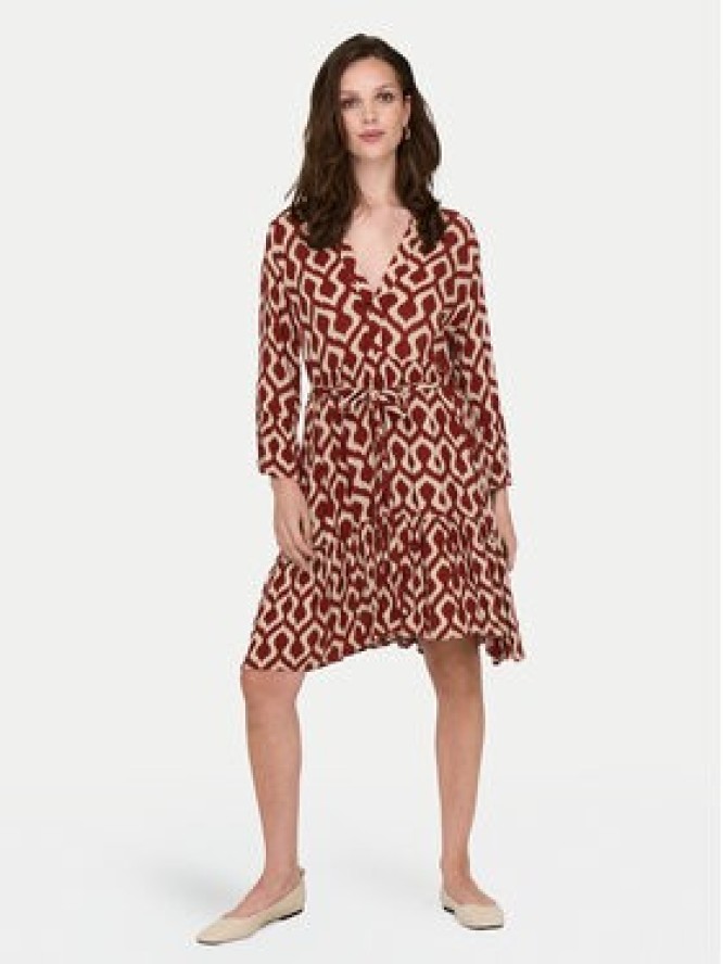 ONLY Sukienka codzienna Clemmentine 15320417 Bordowy Regular Fit