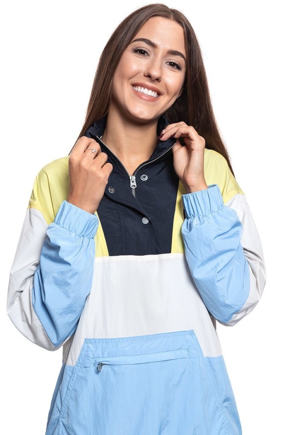 DAMSKA KURTKA PRZEJŚCIOWA LEE WINDBREAKER ECRU L56AYOLO 112113016