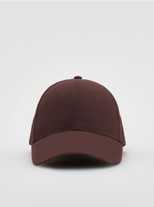 Czapka z daszkiem - ciemnobrązowy