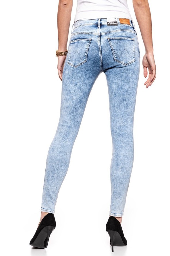 WRANGLER HIGH RISE SKINNY WROCK BLUE W27HSV24S 112128119