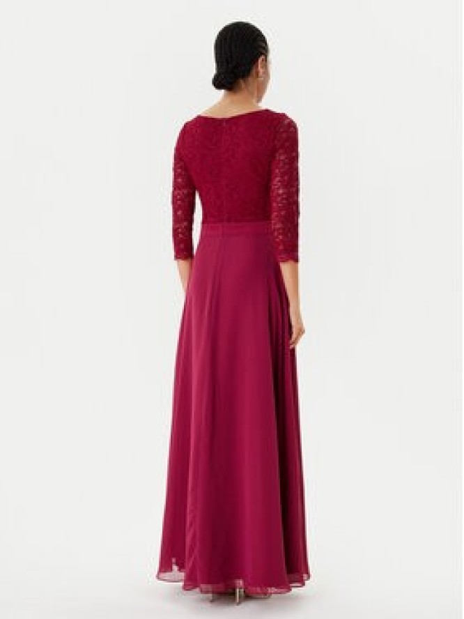 Swing Sukienka wieczorowa 5AI11800 Bordowy Regular Fit