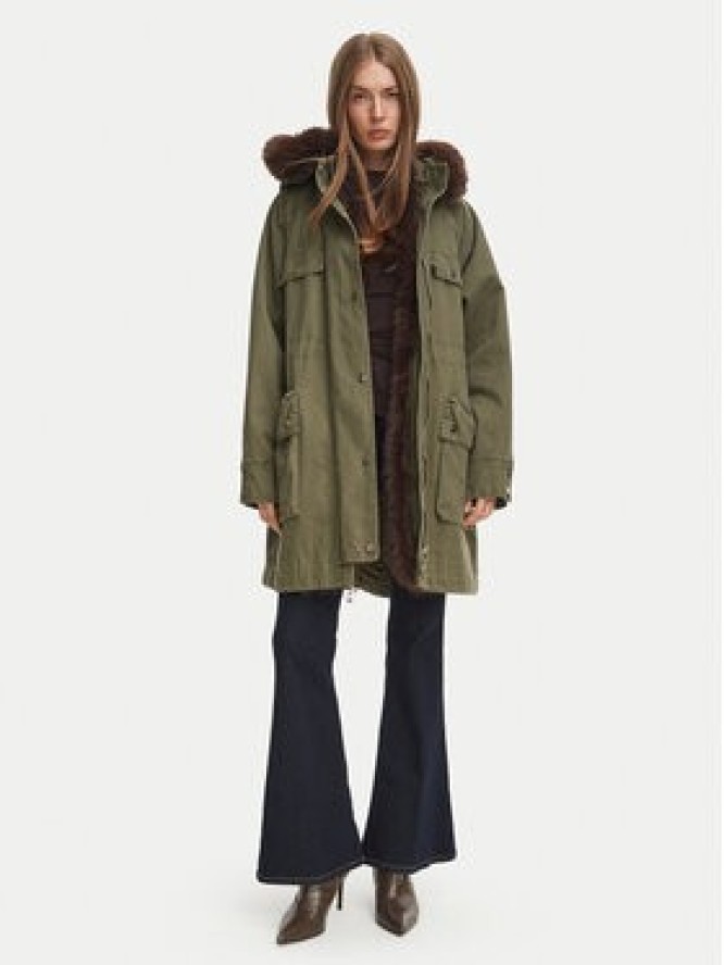 Liu Jo Parka WF6002 T718A Zielony Regular Fit