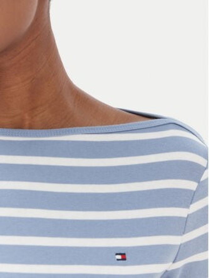 Tommy Hilfiger Bluzka New Cody WW0WW40589 Błękitny Slim Fit