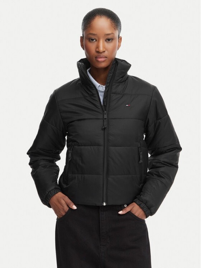 Tommy Jeans Kurtka przejściowa DW0DW23487 Czarny Regular Fit