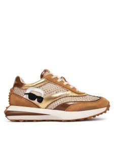 KARL LAGERFELD Sneakersy Zone KL62933N Beżowy ciemny
