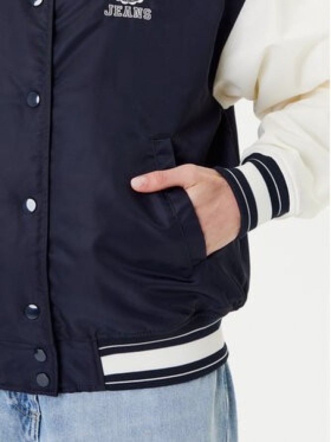 Guess Jeans Kurtka bomber W5YL15 WHAA2 Granatowy Regular Fit