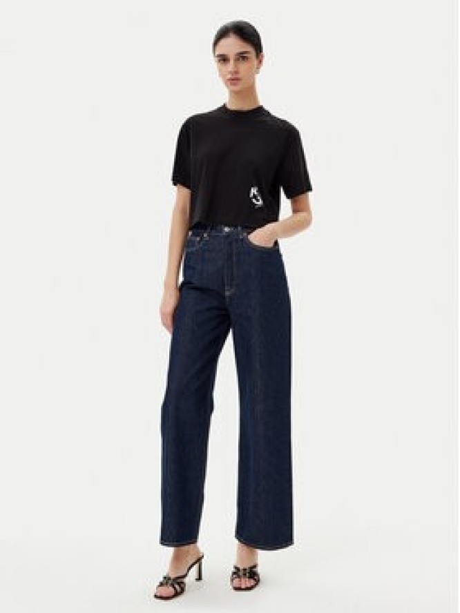 Karl Lagerfeld Jeans T-Shirt A2W17076 Czarny Cropped Fit