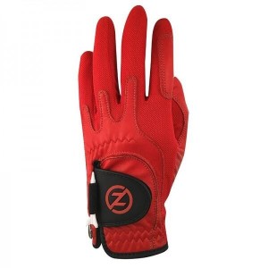 Golfová rukavice pánská, cabretta levá Red, ONE SIZE